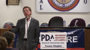 John Nichols of "The Nation" speaking in Tucson in March 2015