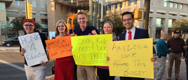 education rally in Tucson