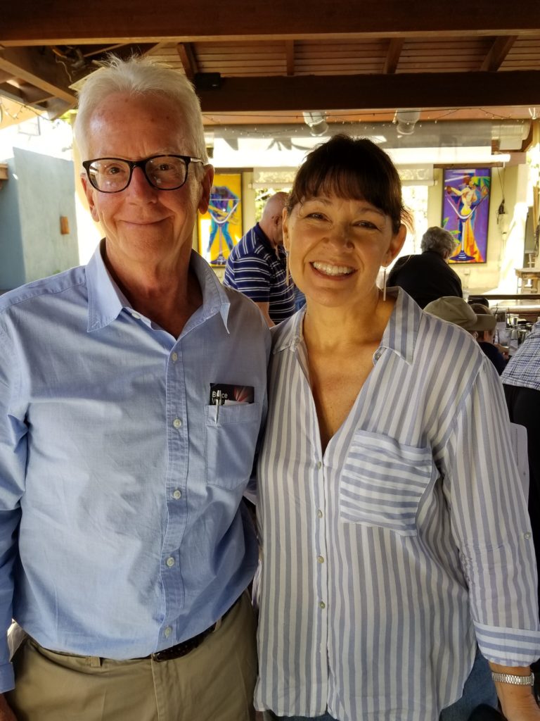 Bruce Wheeler, candidate for US Congress, and fellow Democrat Victoria Steele, candidate for State Senate.