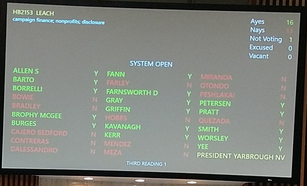 Dark Money Vote 3-29-18