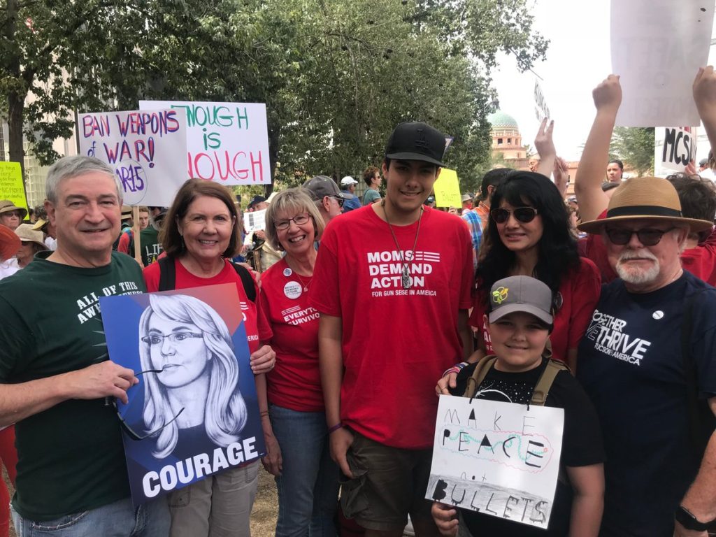 Ann kirkpatrick at the March 24 March For OUr Lives against gun violence.