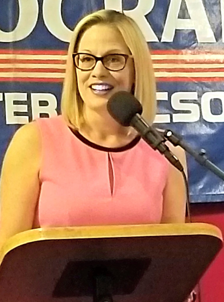 Congresswoman Kyrsten Sinema is running for US Senate.