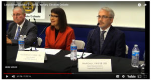 Jim Love, Victoria Steele and Rep. Randy Friese
