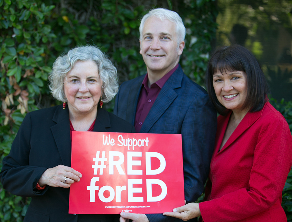 LD9 Reps. Pamela Powers Hannley and Dr. Randy Friese with former representative and current Senate candidate Victoria Steele.