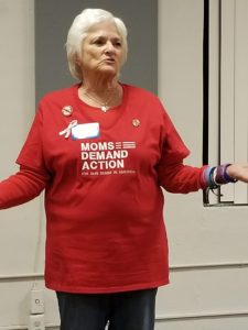 Pat Miesch, a member of Moms Demand Action for Gun Sense in America, recounts the 2011 Gabby Giffords shooting.