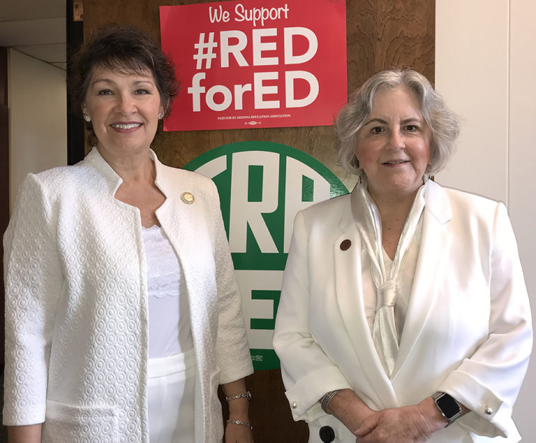 Senator Victoria Steele and Rep. Pamela Powers Hannley