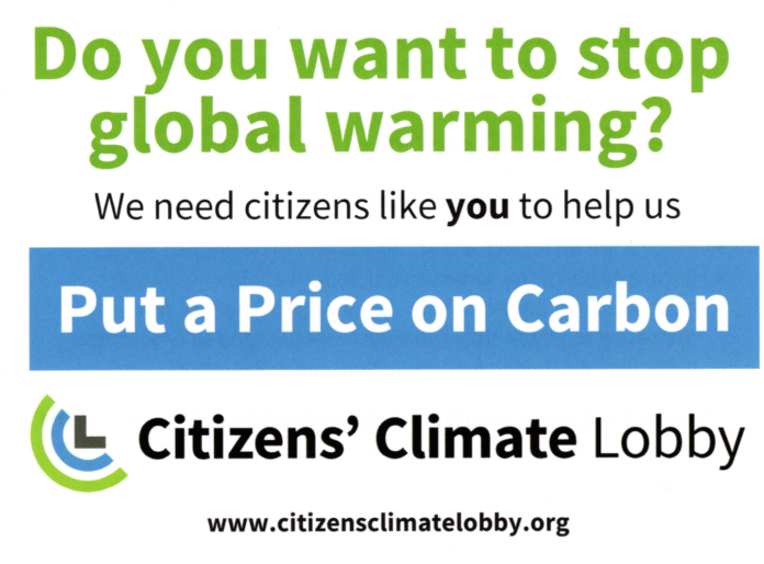 Citizen Climate Lobby card