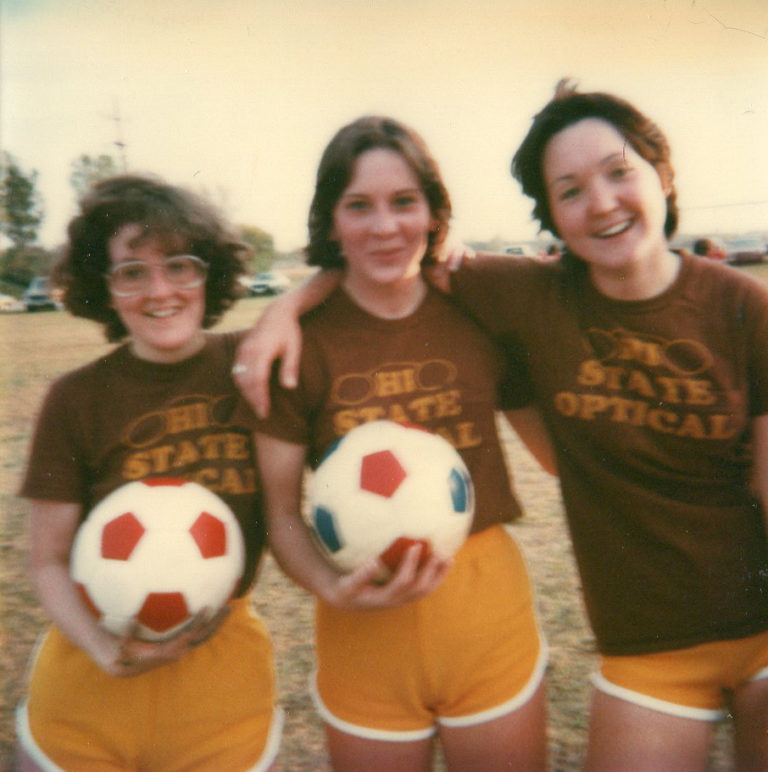women soccer players 1970s