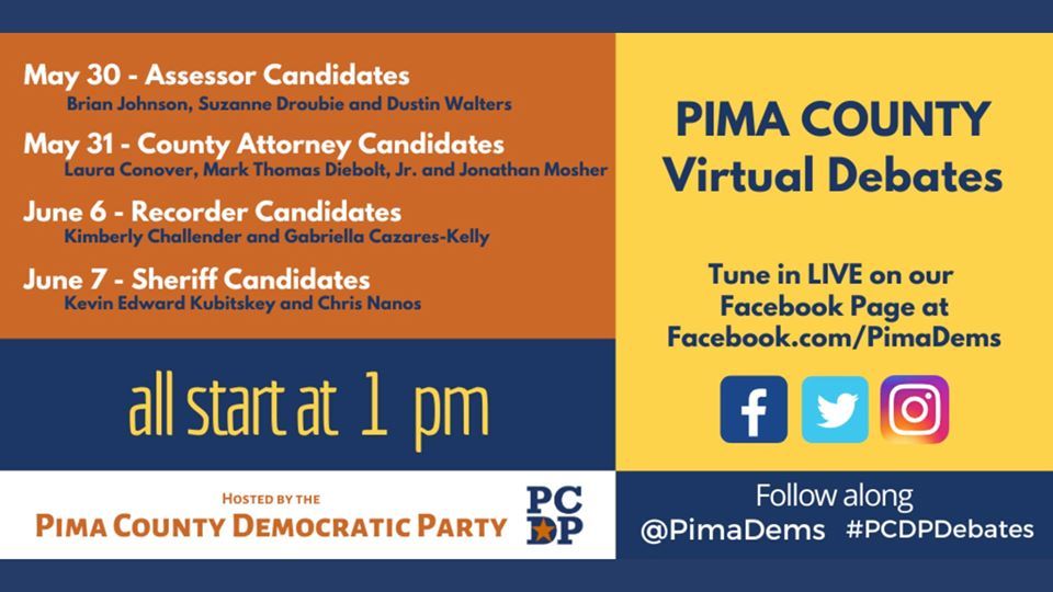 Read PCDP Virtual Debates for Pima County primary candidates