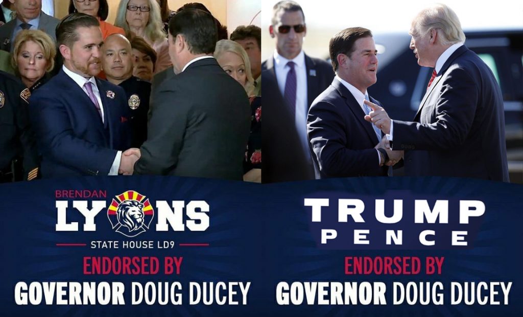 Brendan Lyons, Doug Ducey, Donald Trump