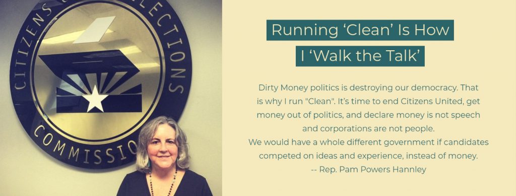 Rep. Pam Powers Hannley, Clean Elections candidate