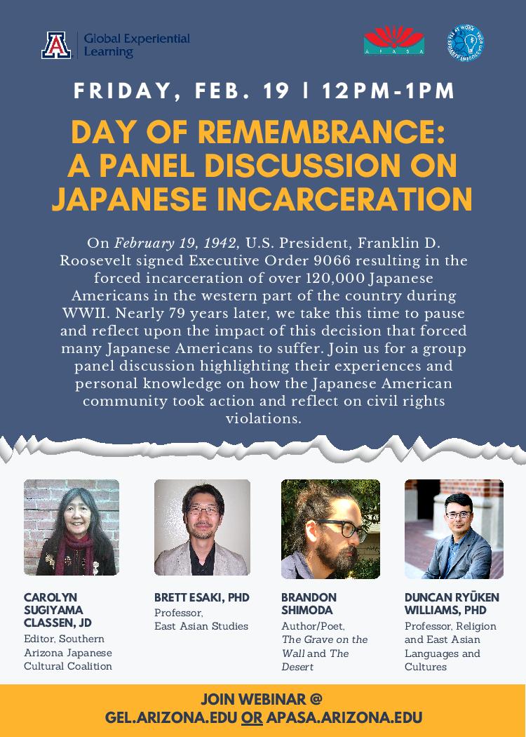 Day of Remembrance for WWII Japanese American internment held at UA on