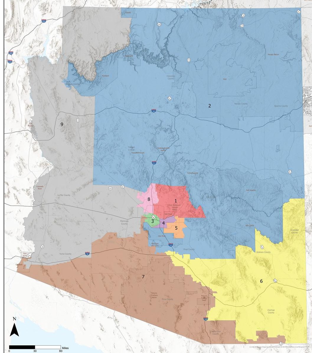 Arizona 2021 Congressinal Map 20211229 E1641935449422 