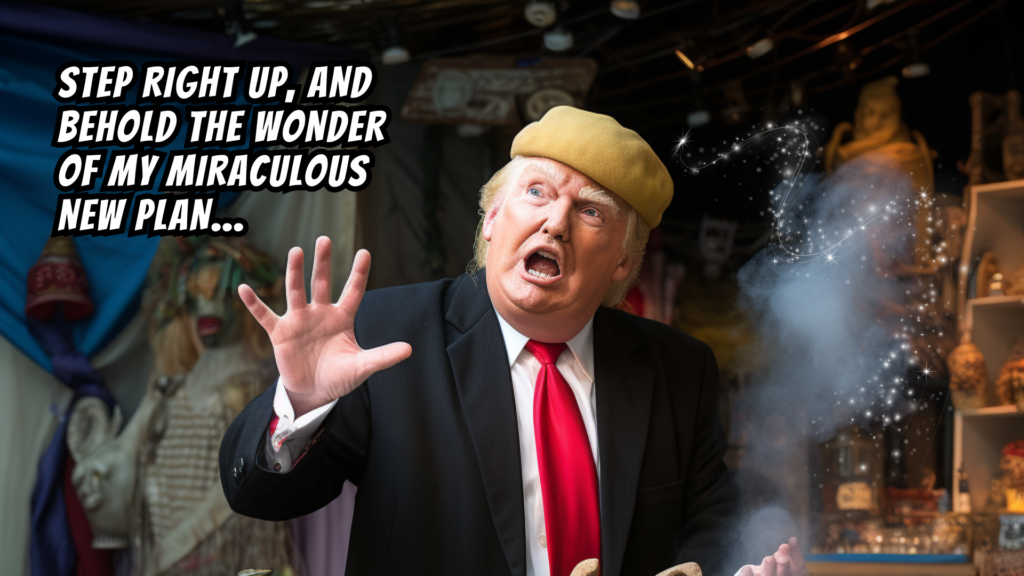DJT sells snake oil
