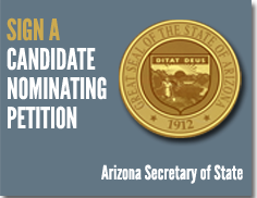 Seal of the Arizona Secretary of State.