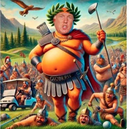 Golfer-in-chief leads his barbarian horde to attack the U.S.